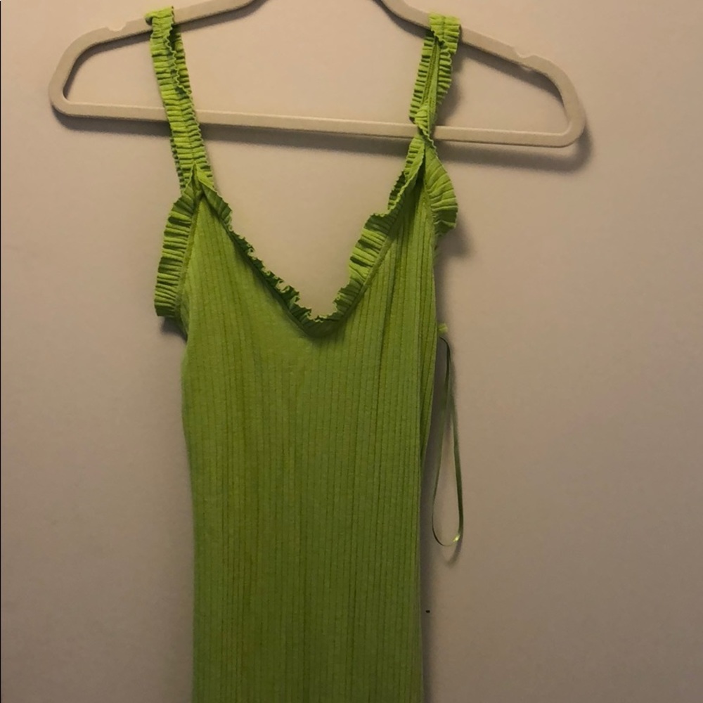 Zara Lime Green Midi Dress